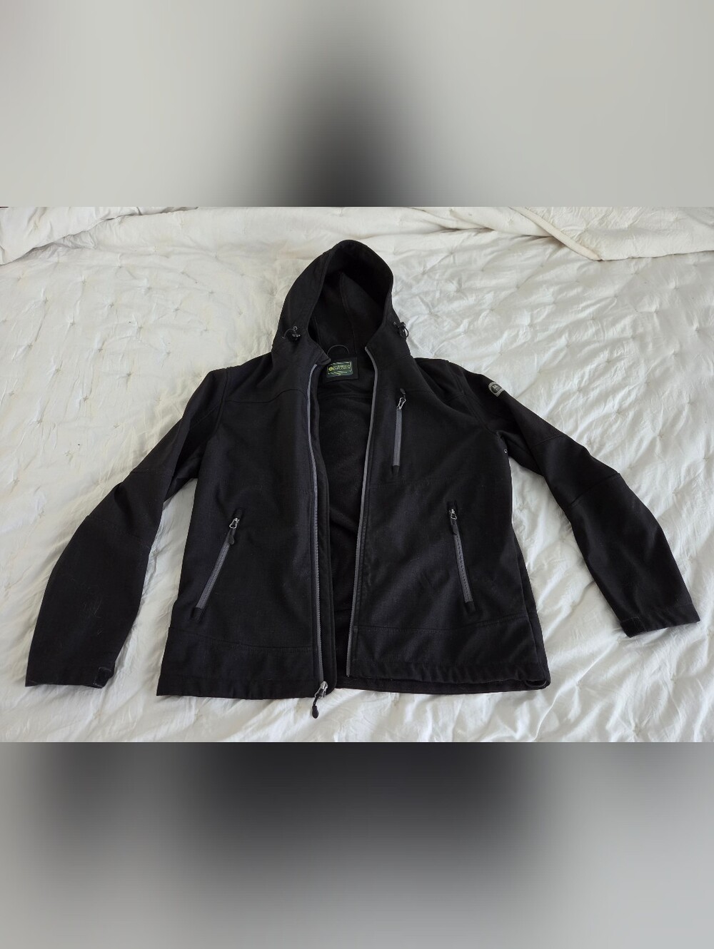 G.H. Bass & Co. Black Hooded Softshell Jacket